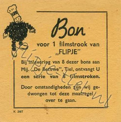 Bon voor een filmstrook van Flipje