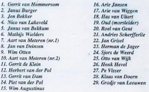 Wandelvereniging '34 + deelnemerslijst